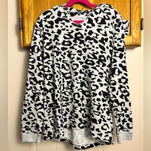 H&M Animal print black & gray hoodie, Girl’s 10/12